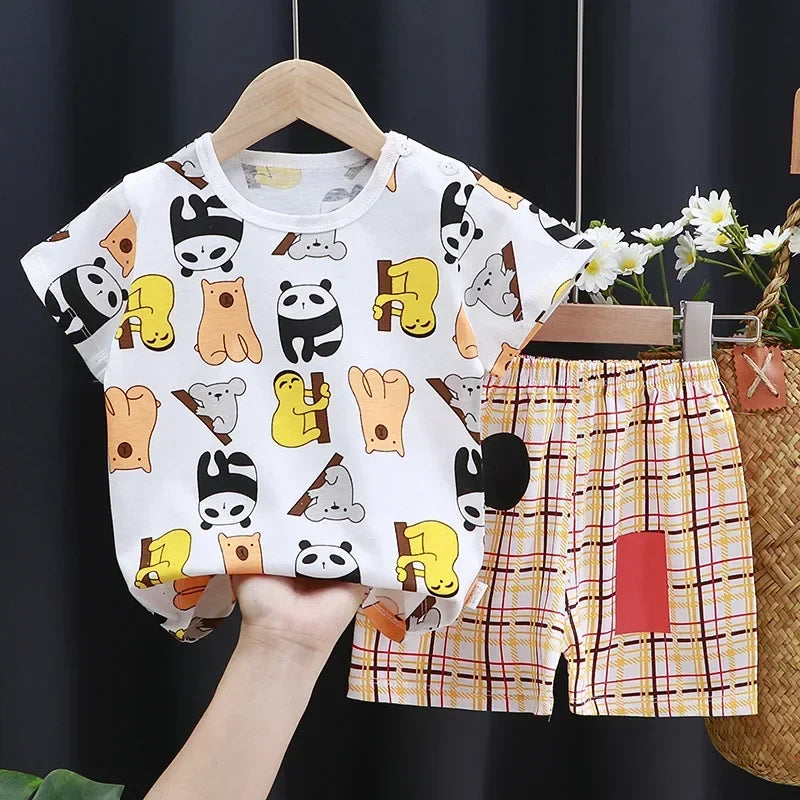 Cartoon T-shirt + Shorts
