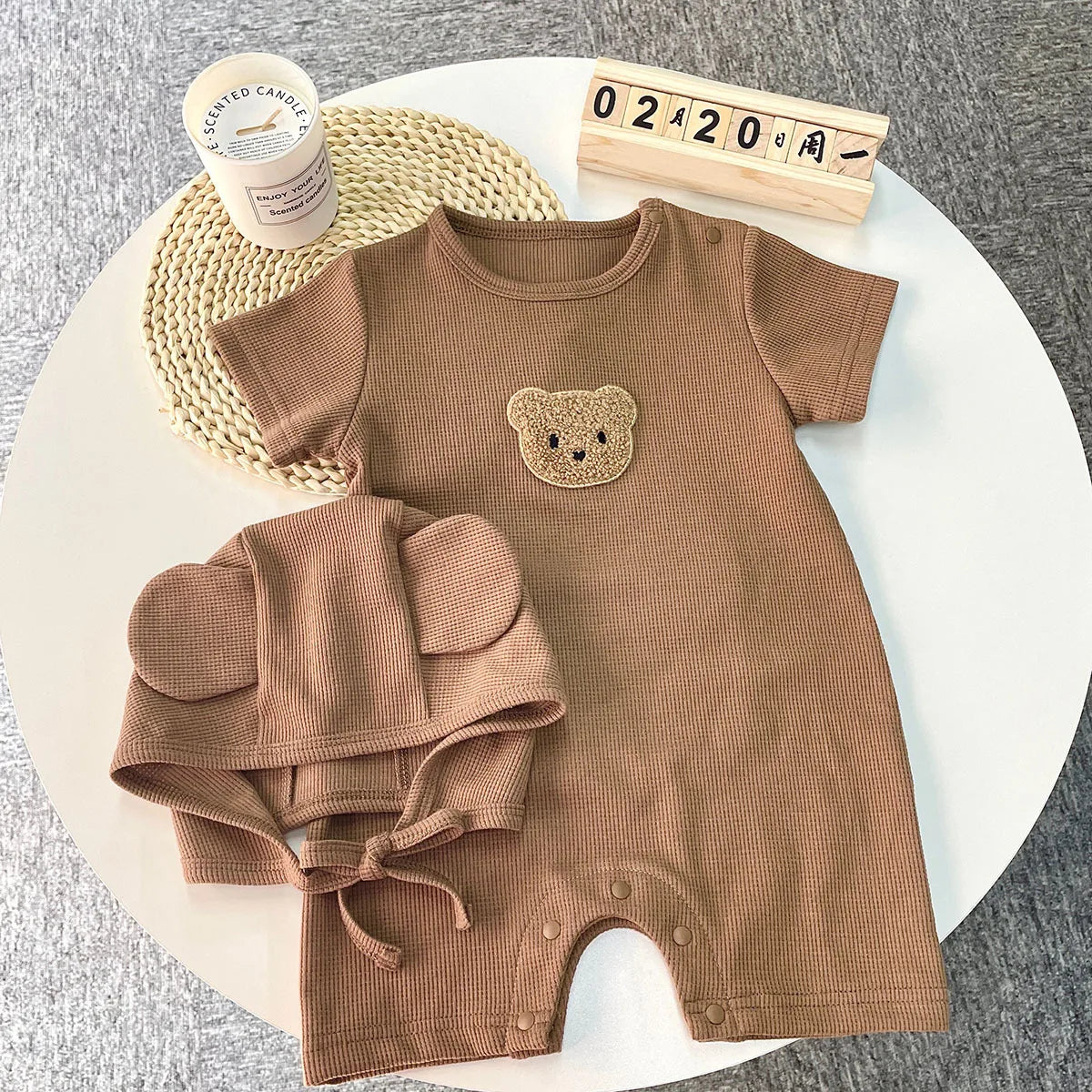 Bear Patch Romper