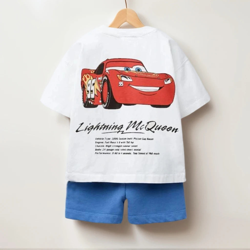 Car Print T-shirt + Shorts