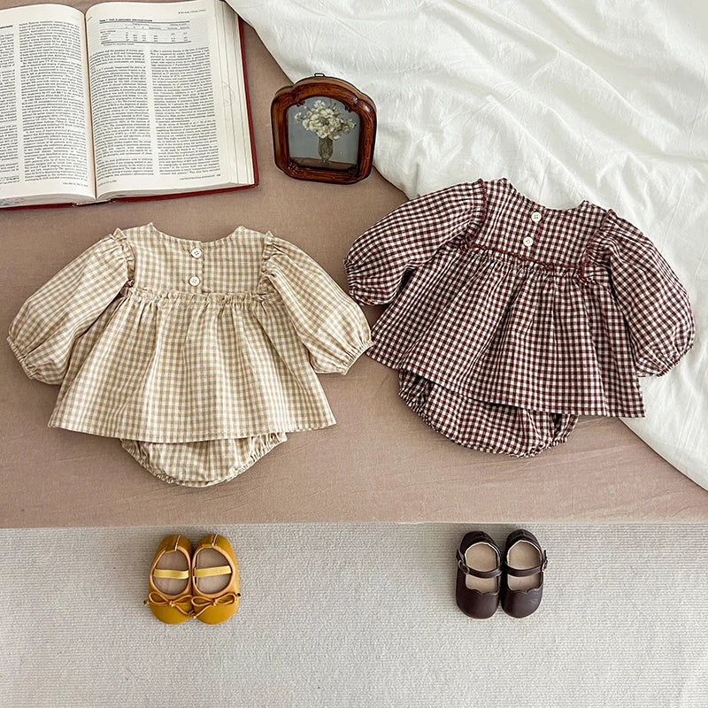 Baby Plaid Vest & Shorts