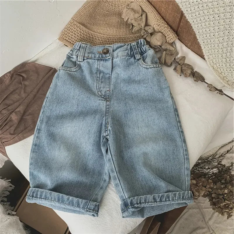Girls Wide Leg Jeans