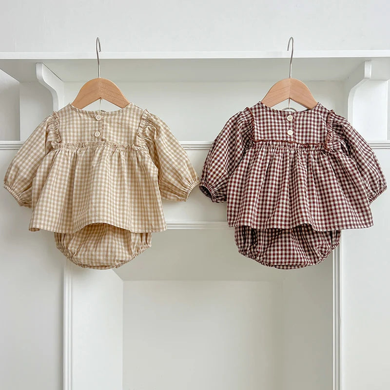 Baby Plaid Vest & Shorts