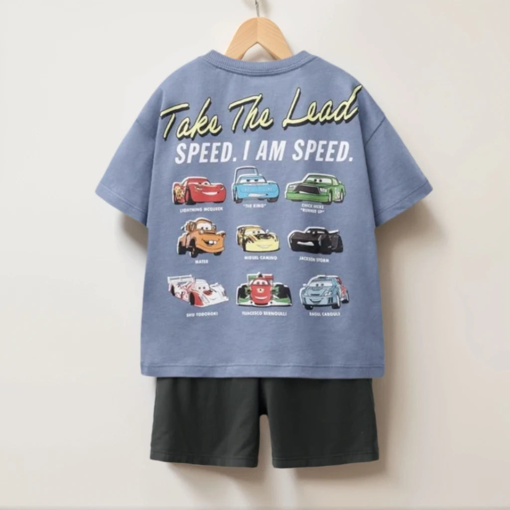 Car Print T-shirt + Shorts