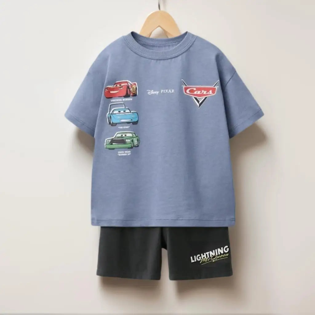 Car Print T-shirt + Shorts