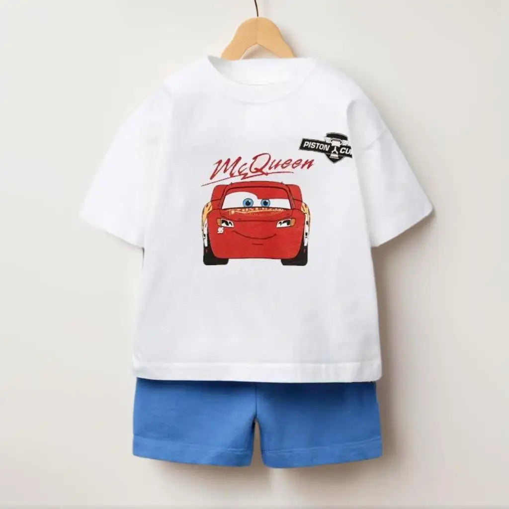 Car Print T-shirt + Shorts
