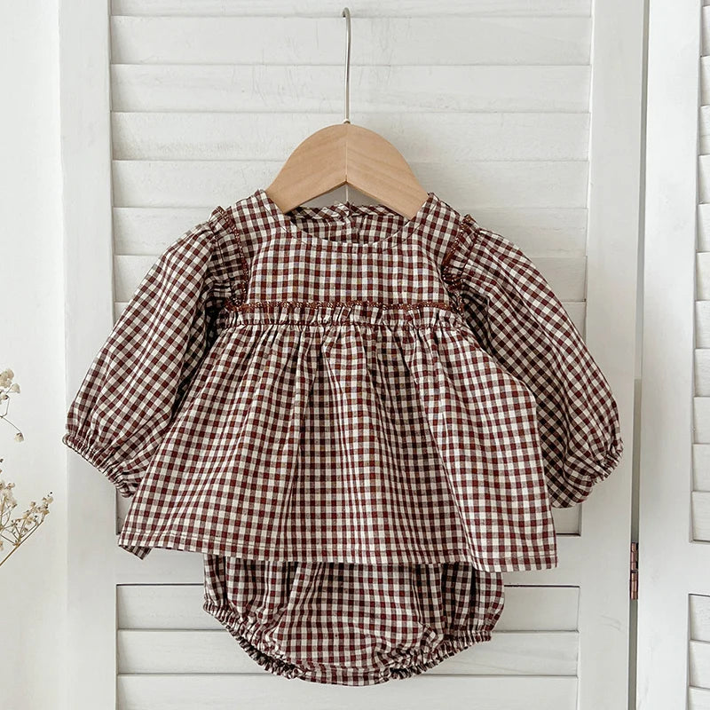 Baby Plaid Vest & Shorts