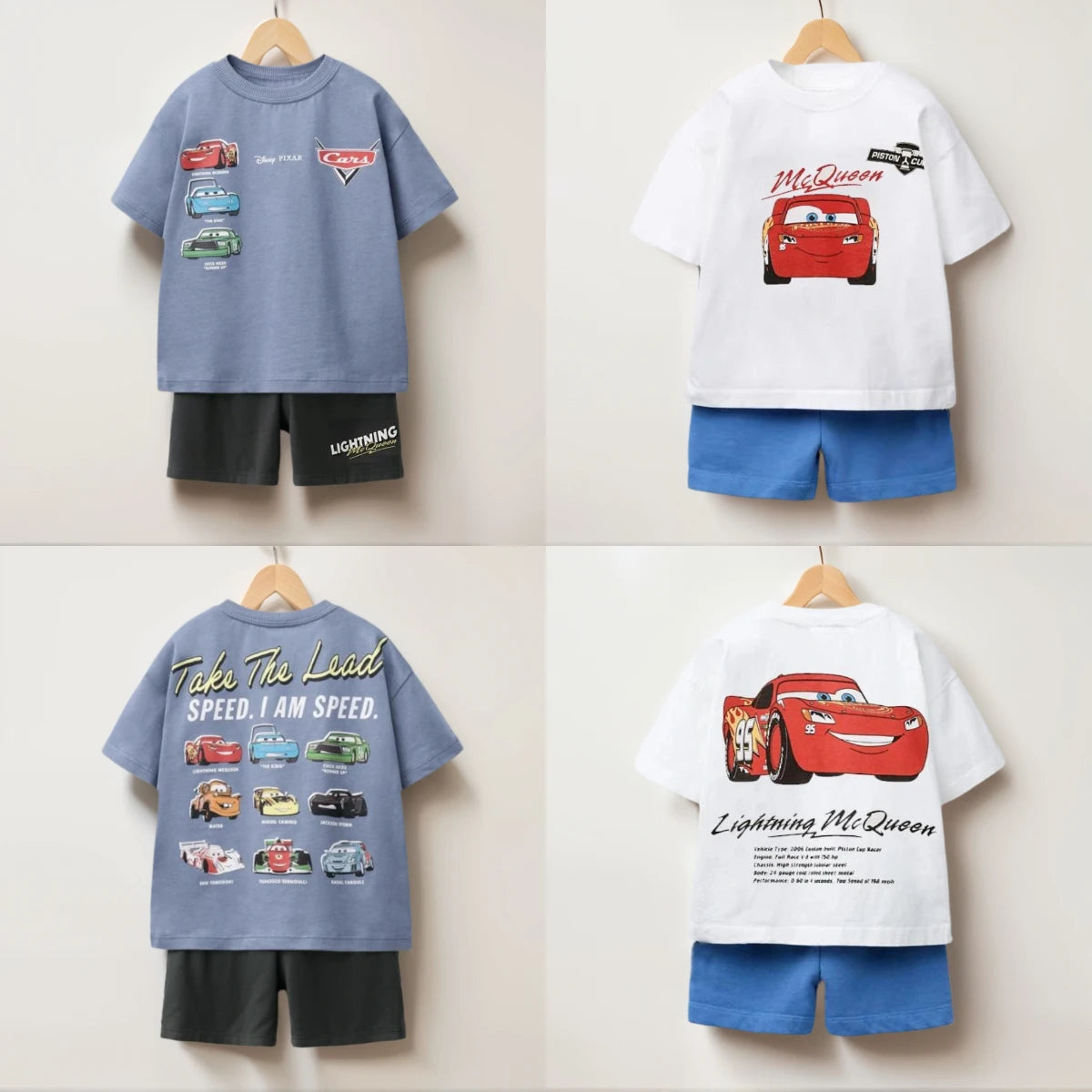 Car Print T-shirt + Shorts