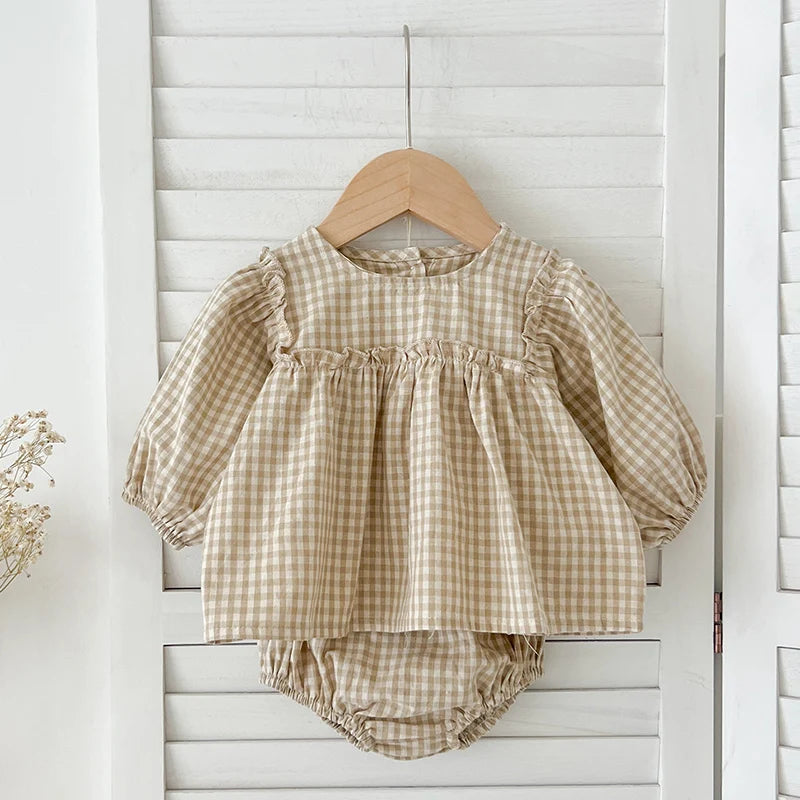 Baby Plaid Vest & Shorts