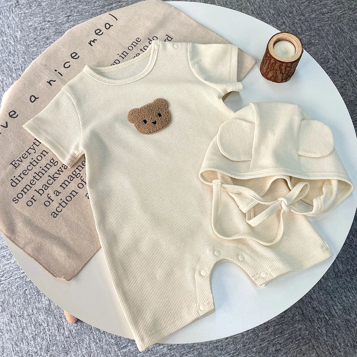 Bear Patch Romper