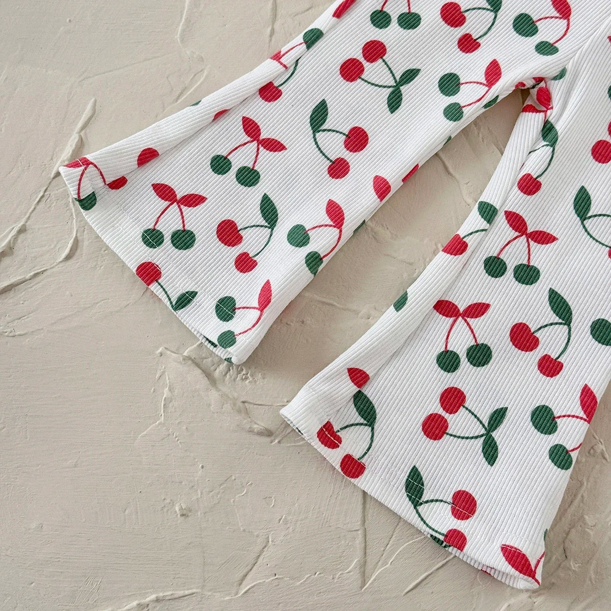 Cherry Embroidery Baby Set