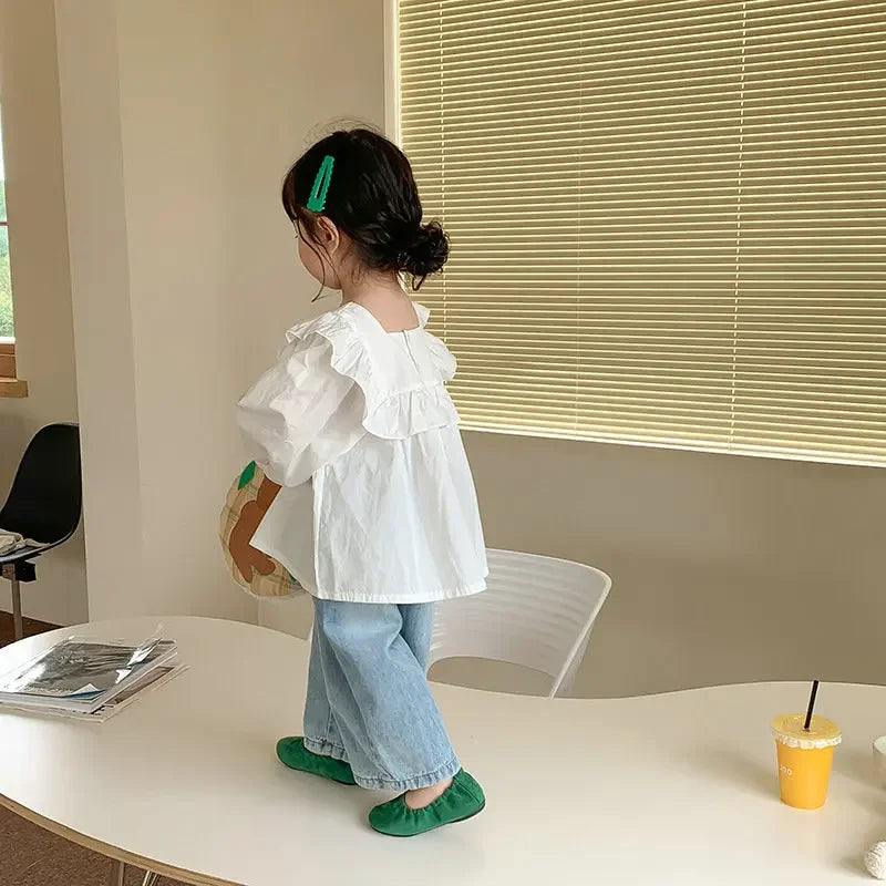 Girls Wide Leg Jeans