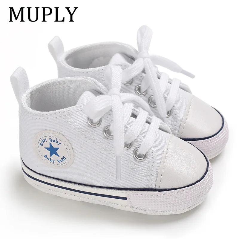 Star Print Canvas Shoes
