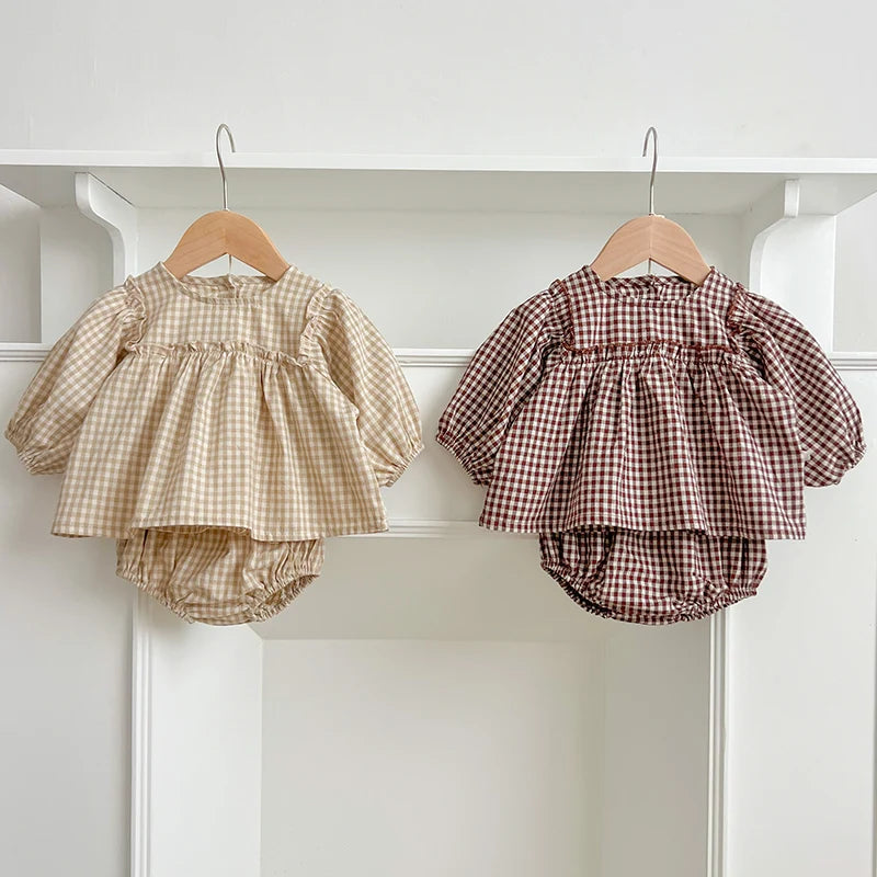 Baby Plaid Vest & Shorts