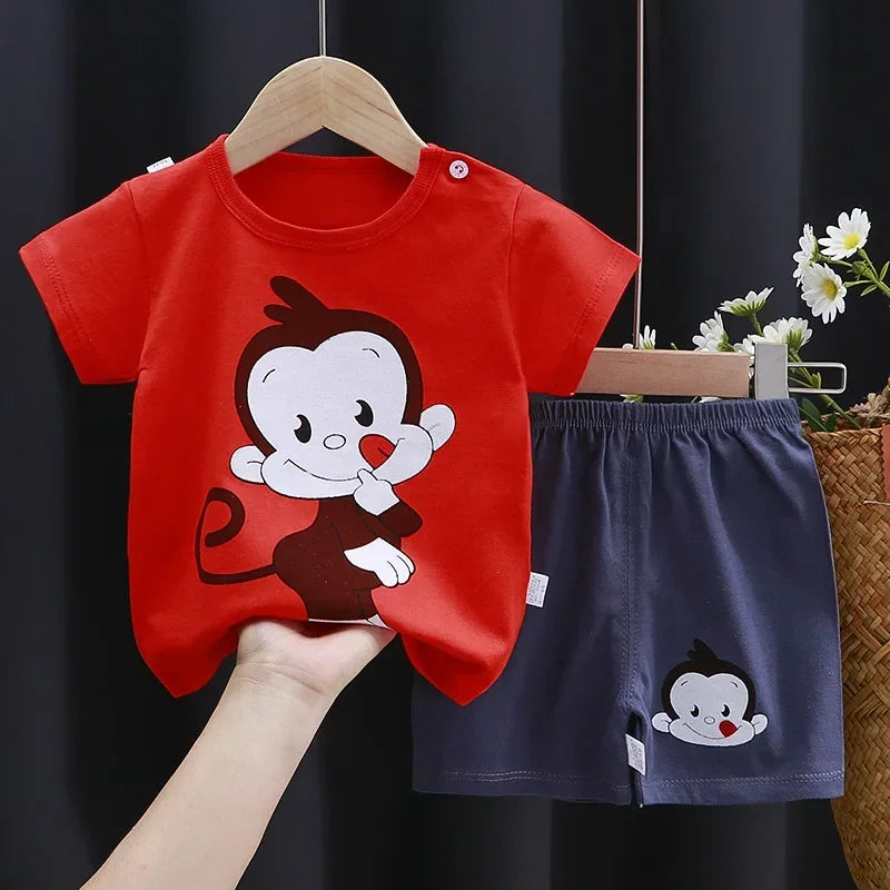 Cartoon T-shirt + Shorts